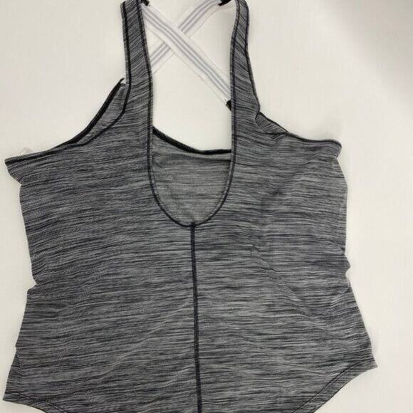 Adidas Climalite Womens Gray Per Xback Crossback Tank Top NEW Large - Picture 3 of 8